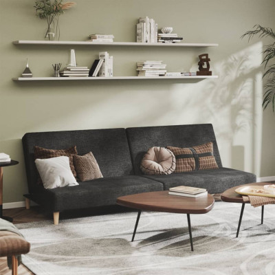 Kavč dvosed z ležiščem temno sivo blago