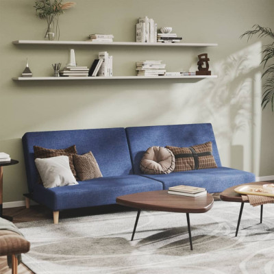 Kavč dvosed z ležiščem modro blago