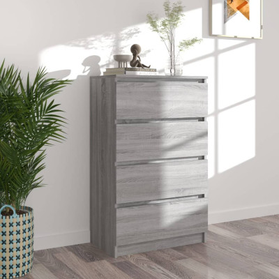 Komoda siva sonoma 60x35x98,5 cm konstruiran les