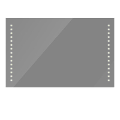 Kopalniško ogledalo 100x60 cm z LED diodami