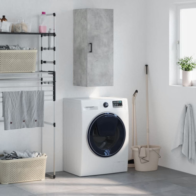 Stenska omarica betonsko siva 34,5x34x90 cm