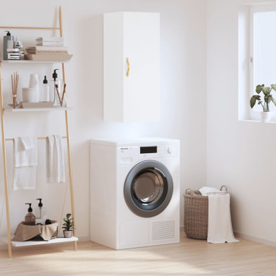 Stenska omarica bela 34,5x34x90 cm