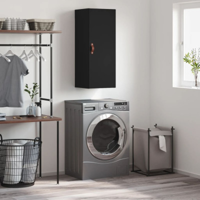 Stenska omarica črna 34,5x34x90 cm