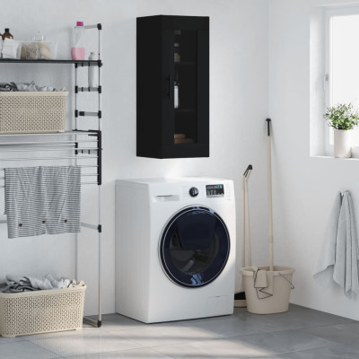 Stenska omarica črna 34,5x34x90 cm