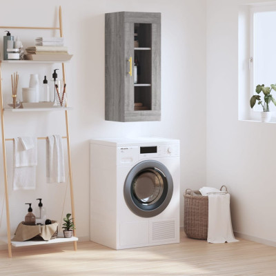 Stenska omarica siva sonoma 34,5x34x90 cm